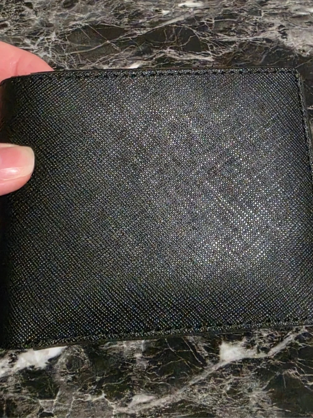 Michael Kors Men's Black Leather Bi-Fold Wallet